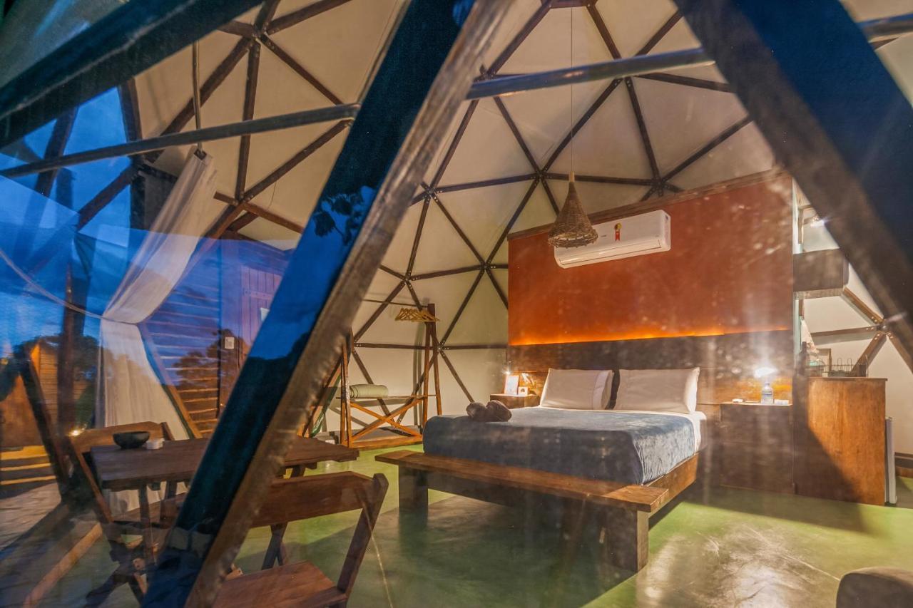 Glamping Serra Da Canastra - Casinha De Hortela - Domo Embauba Delfinópolis 外观 照片